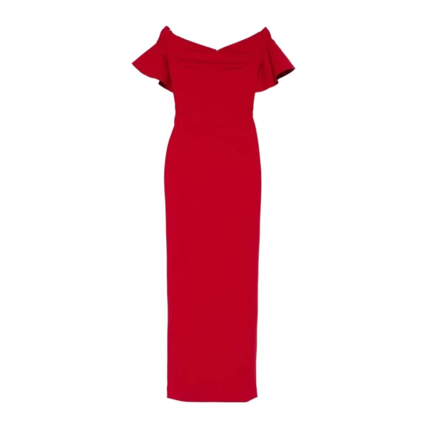 Solace London The Cielo Maxi Dress in Scarlet | Maxi Dresses | Luxury Shoes 