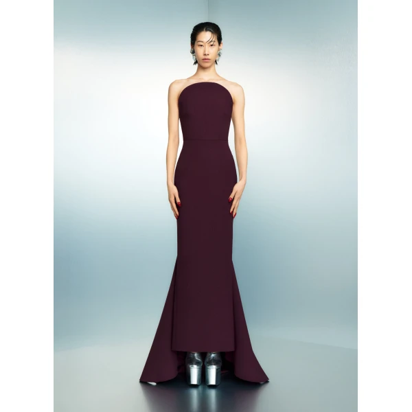 Solace London The Citra Maxi Dress in Raisin
