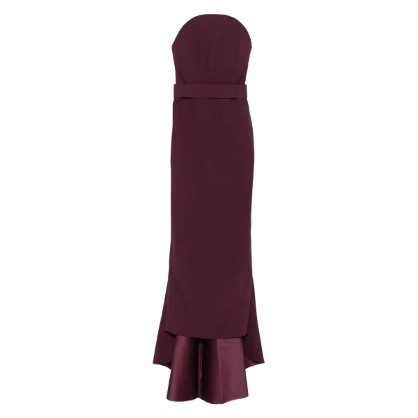Solace London The Citra Maxi Dress in Raisin | Maxi Dresses | Luxury Shoes 