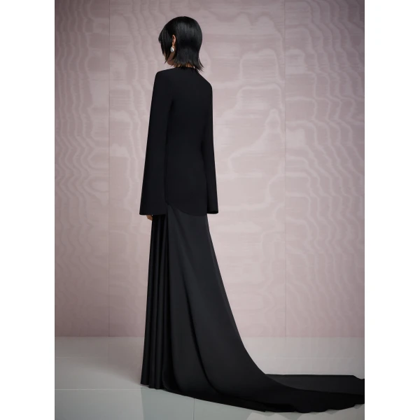 Solace London The Claudine Maxi Dress in Black