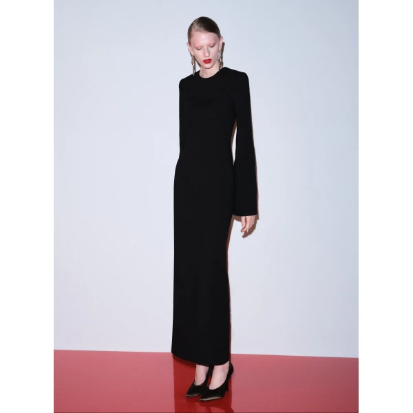 Solace London The Corday Maxi Dress in Black