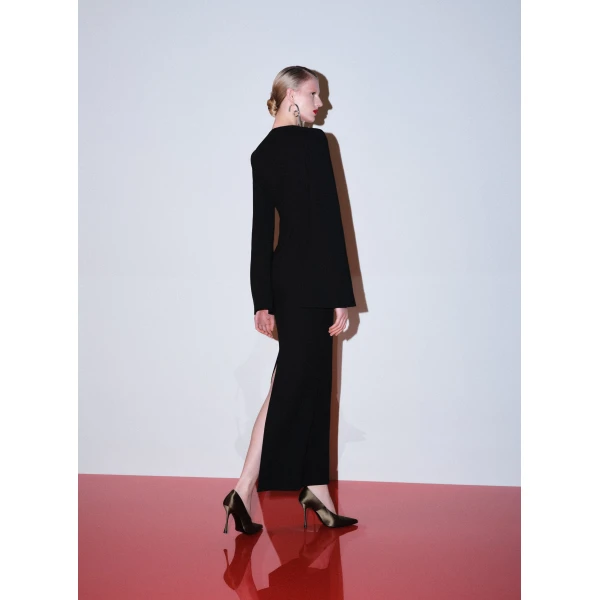 Solace London The Corday Maxi Dress in Black