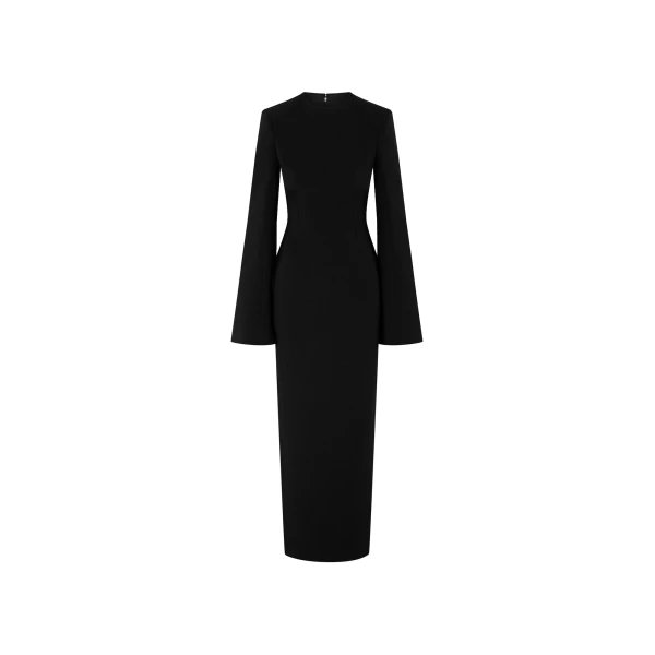 Solace London The Corday Maxi Dress in Black | Maxi Dresses | Luxury Shoes 
