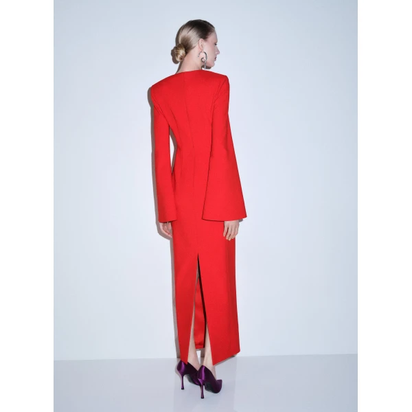 Solace London The Corday Maxi Dress in Red