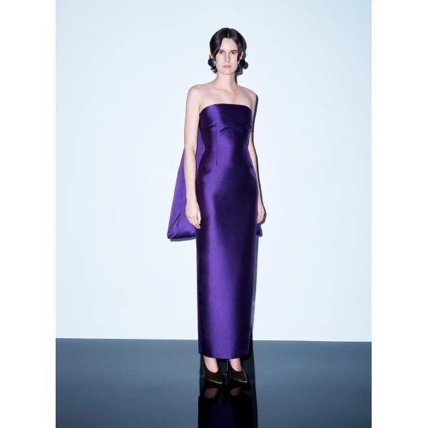 Solace London The Dandridge Maxi Dress in Deep Orchid