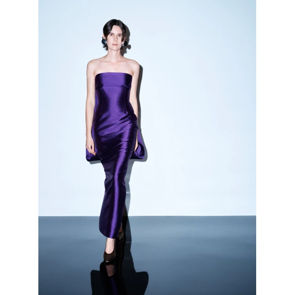 Solace London The Dandridge Maxi Dress in Deep Orchid