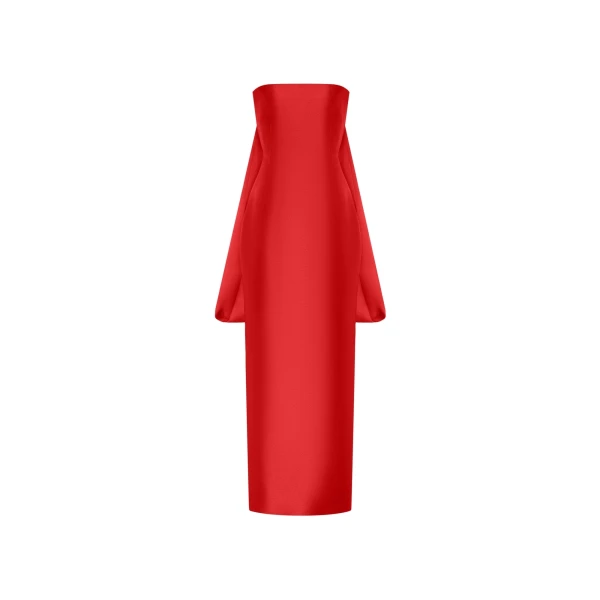 Solace London The Dandridge Maxi Dress in Red | Maxi Dresses | Luxury Shoes 