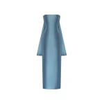 Solace London The Dandridge Maxi Dress in Slate Blue | Maxi Dresses | Luxury Shoes 
