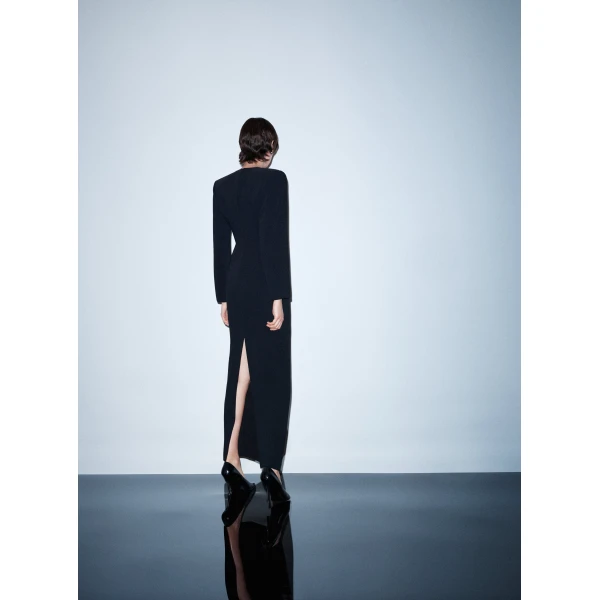 Solace London The Deacon Maxi Dress in Black