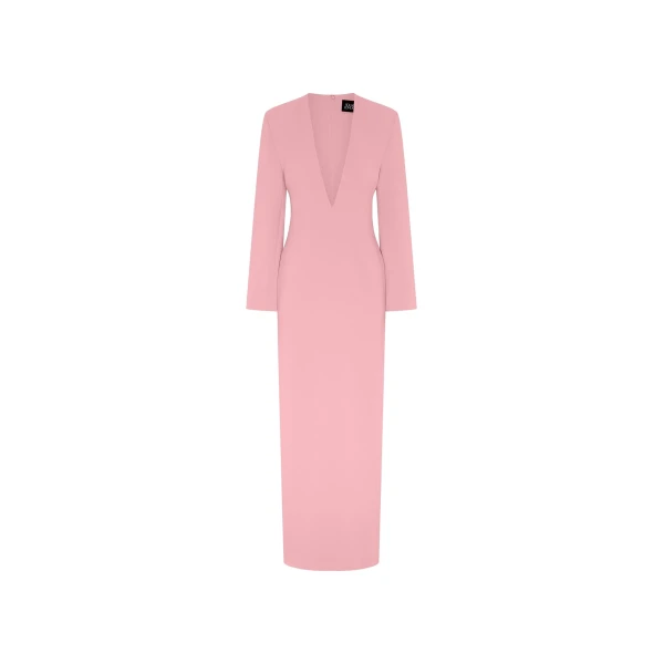 Solace London The Deacon Maxi Dress in Soft Pink | Maxi Dresses | Luxury Shoes 