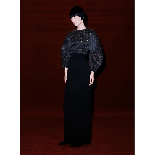 Solace London The Denevue Maxi Dress in Black