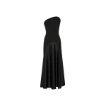 Solace London The Edison Midi Dress in Black | Midi Dresses | Luxury Shoes 