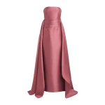 Solace London The Elara Maxi Dress in Dark Rose | Maxi Dresses | Luxury Shoes 