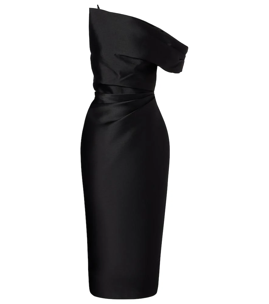 Solace London The Ellison Midi Dress in Black Solace London The Ellison Midi Dress in Black | Midi Dresses | Luxury Shoes