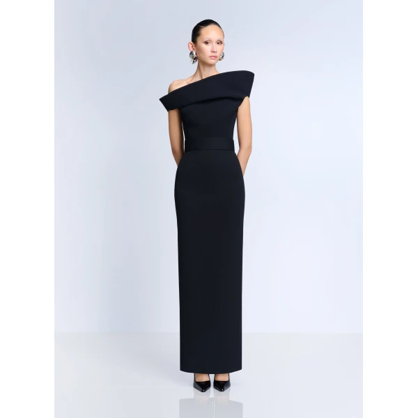 Solace London The Faro Maxi Dress in Black