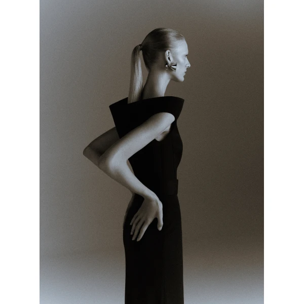 Solace London The Faro Maxi Dress in Black