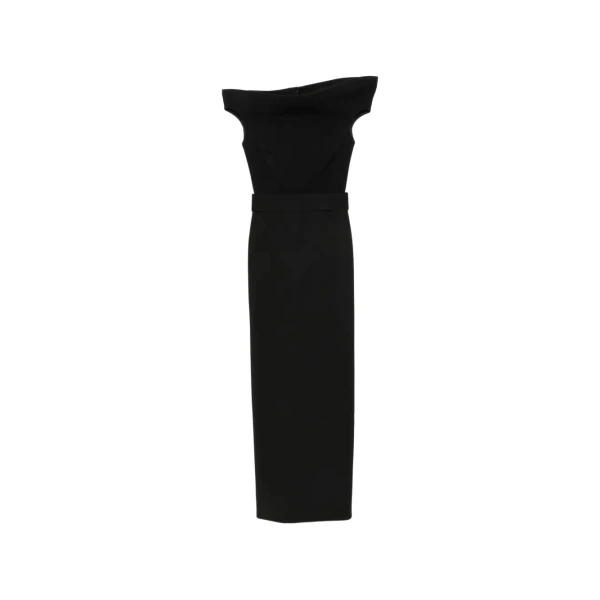 Solace London The Faro Maxi Dress in Black | Maxi Dresses | Luxury Shoes 