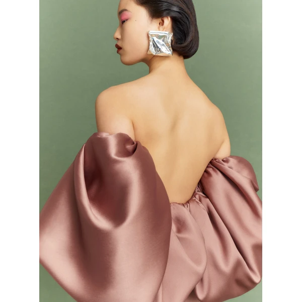 Solace London The Floris Maxi Dress in Cocoa