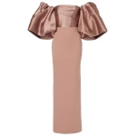 Solace London The Floris Maxi Dress in Cocoa | Maxi Dresses | Luxury Shoes 