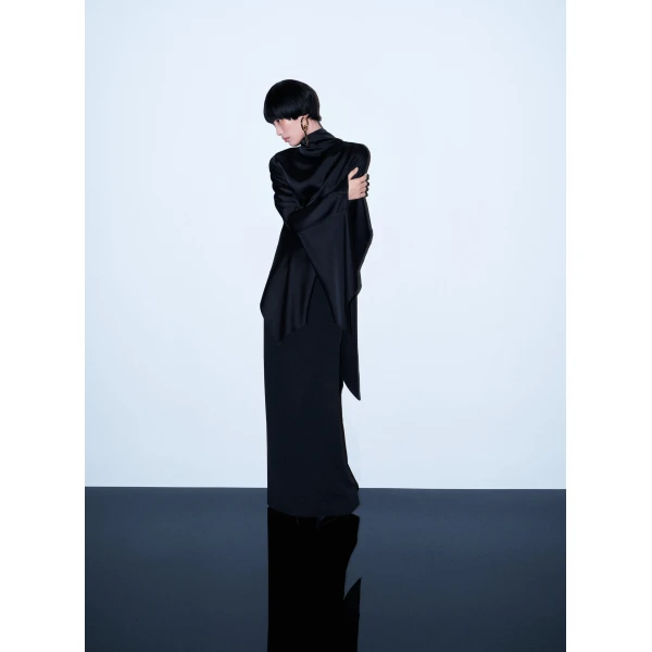Solace London The Francoise Maxi Dress in Black