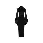 Solace London The Francoise Maxi Dress in Black | Maxi Dresses | Luxury Shoes 
