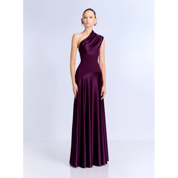 Solace London The Gabriela Maxi Dress in Grape