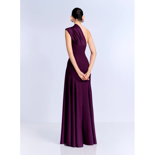 Solace London The Gabriela Maxi Dress in Grape
