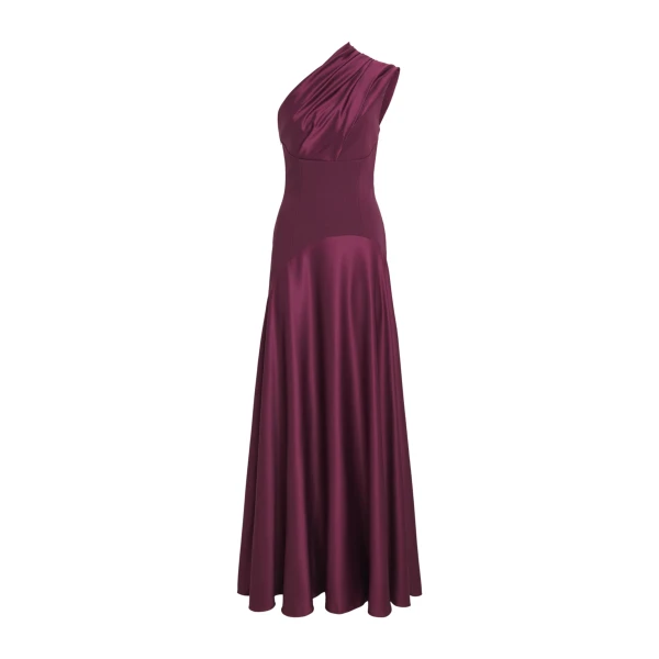 Solace London The Gabriela Maxi Dress in Grape | Maxi Dresses | Luxury Shoes 