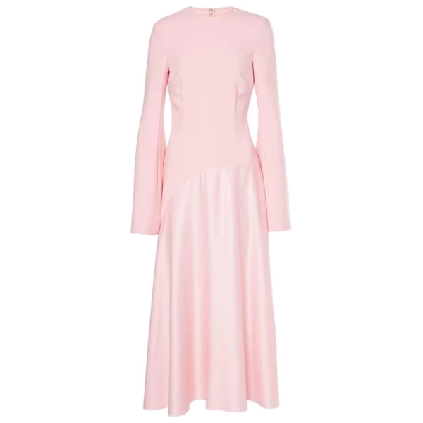 The Gaia Midi Dress in Soft Pink