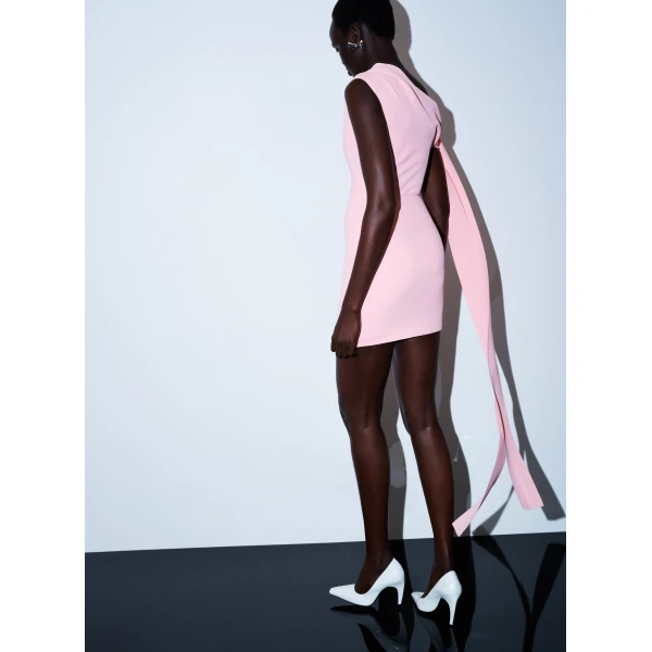 Solace London The Gardner Mini Dress in Soft Pink