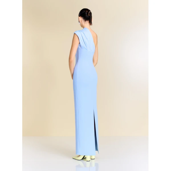 Solace London The Gracie Maxi Dress in Light Blue