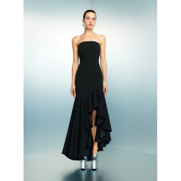 Solace London The Hani Maxi Dress in Black