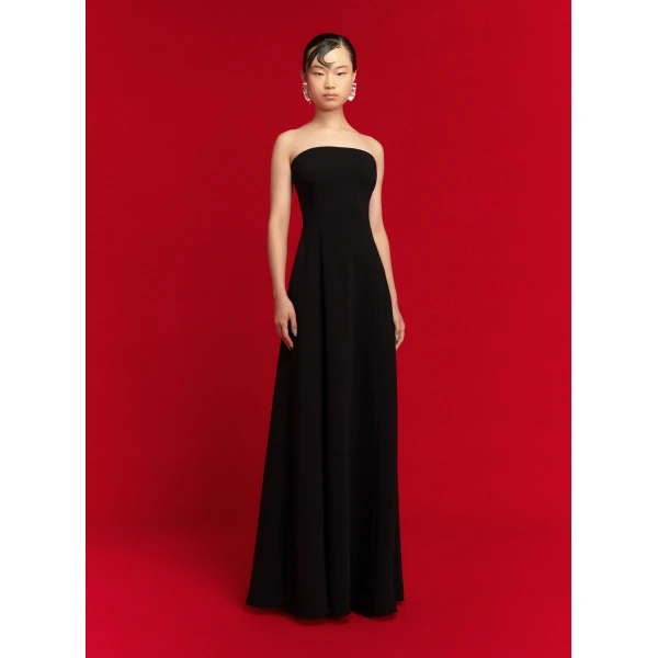 Solace London The Helena Maxi Dress in Black