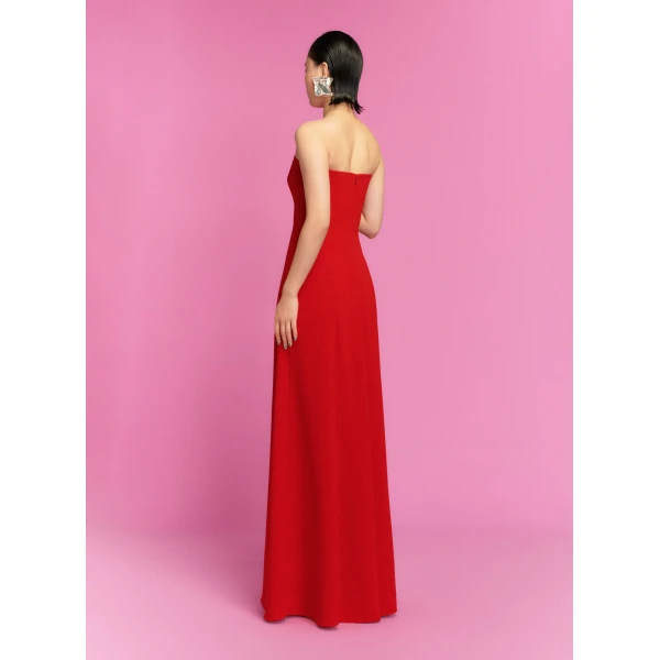 Solace London The Helena Maxi Dress in Red