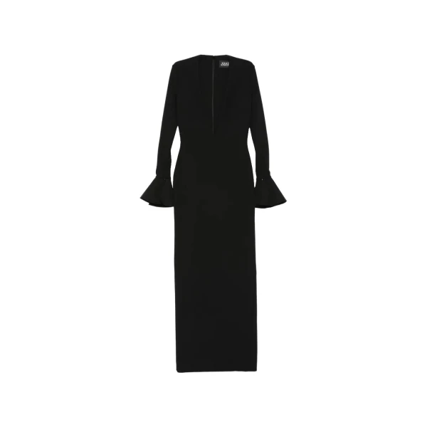 Solace London The Hutton Maxi Dress in Black | Maxi Dresses | Luxury Shoes 