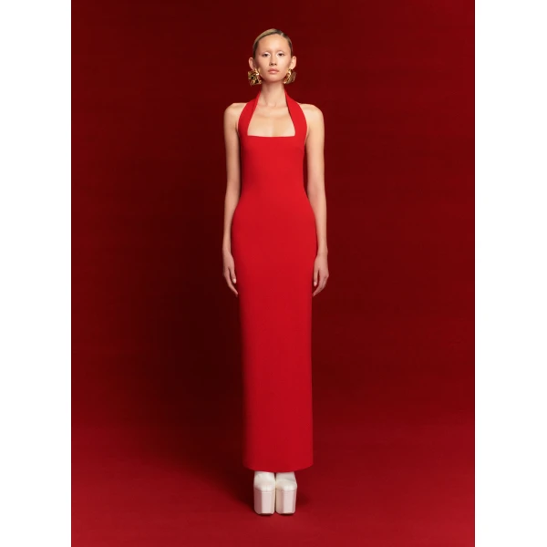 Solace London The Ilona Maxi Dress in Red