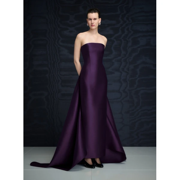 Solace London The Imani Maxi Dress in Plum