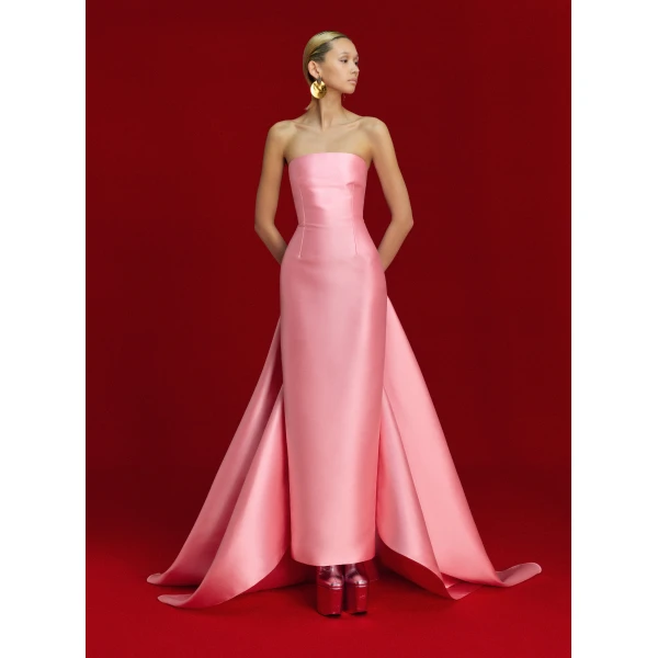 Solace London The Imani Maxi Dress in Soft Pink