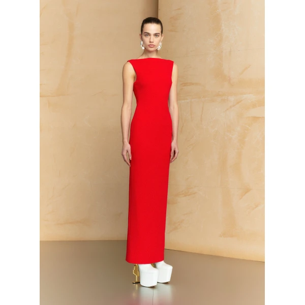 Solace London The Imogen Maxi Dress in Red