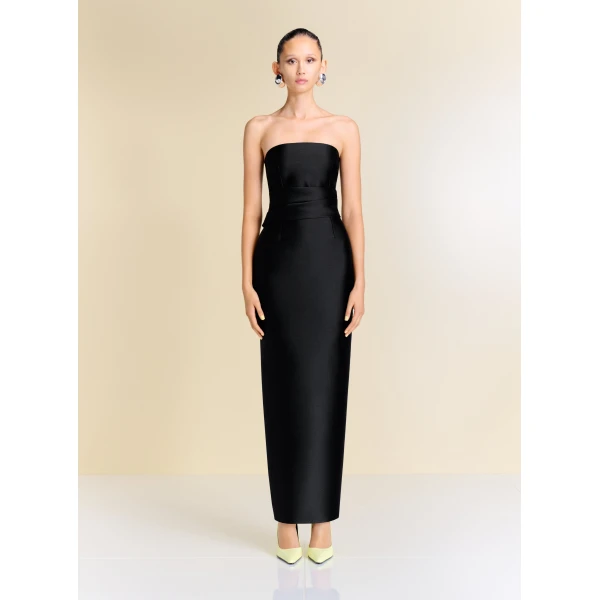 Solace London The Ingrid Maxi Dress in Black