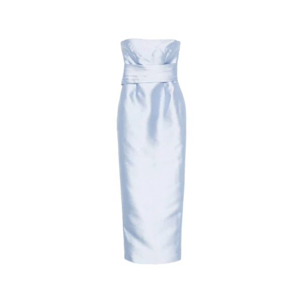 Solace London The Ingrid Maxi Dress in Light Blue | Maxi Dresses | Luxury Shoes 
