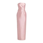 Solace London The Ingrid Maxi Dress in Pale Pink | Maxi Dresses | Luxury Shoes 
