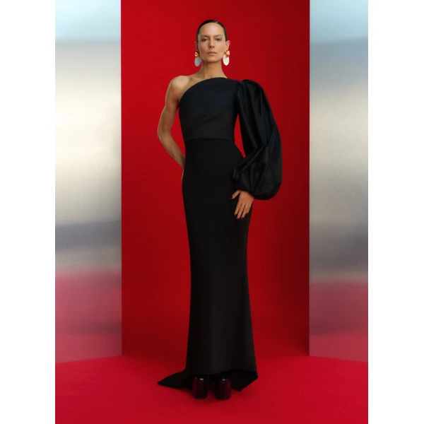 Solace London The Ivy Maxi Dress in Black