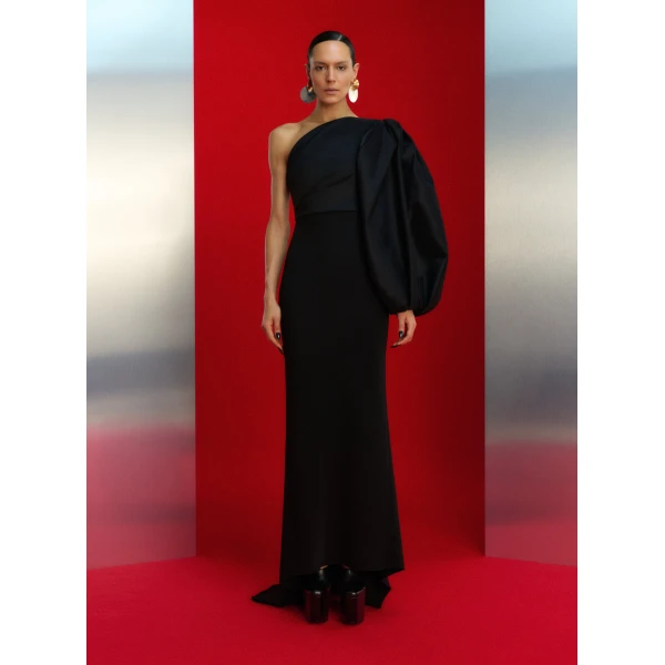 Solace London The Ivy Maxi Dress in Black