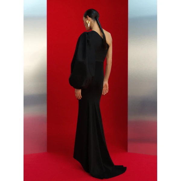 Solace London The Ivy Maxi Dress in Black