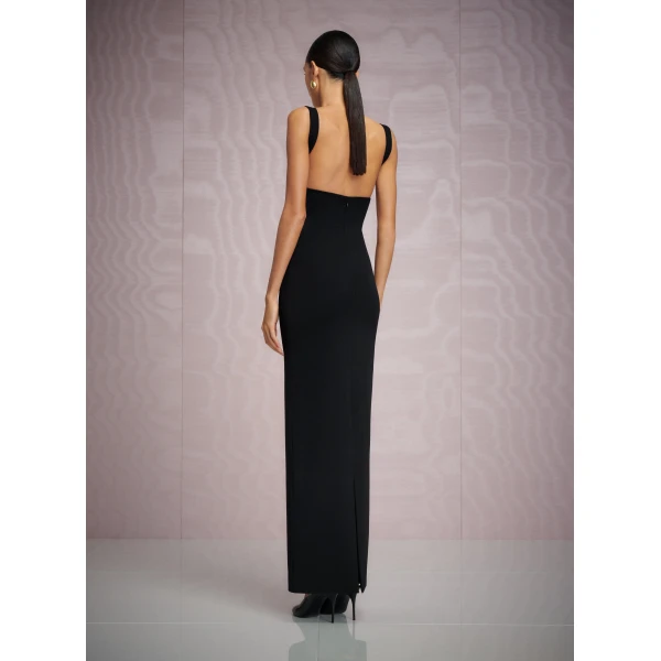 Solace London The Joni Maxi Dress in Black
