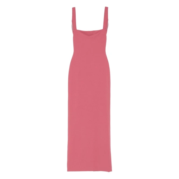 Solace London The Joni Maxi Dress in Dark Rose | Maxi Dresses | Luxury Shoes 