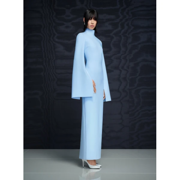 Solace London The Josefine Maxi Dress in Ice Blue