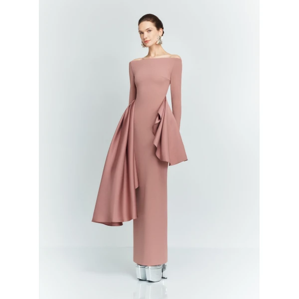 Solace London The Kiana Maxi Dress in Cocoa