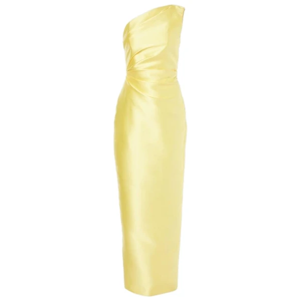 Solace London The Kira Maxi Dress in Lemon | Maxi Dresses | Luxury Shoes 